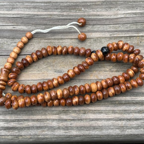 Handmade Pray Beads Brown Real Wood Muslim Namaz S - Picture 6 of 9